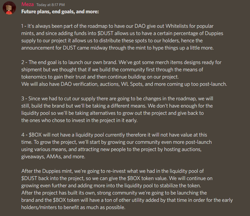 Future plans, end goals, and more!