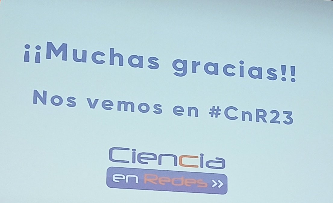 Plaza_Bickle's tweet photo. Acaba #CnR22 con chuches y después de un kahoot que nos ha arrancado buenas risas.
Gracias, @CienciaenRedes @aecomcientifica 
Nos vemos en la próxima. Y en los bares. https://t.co/1LHKidKmGS