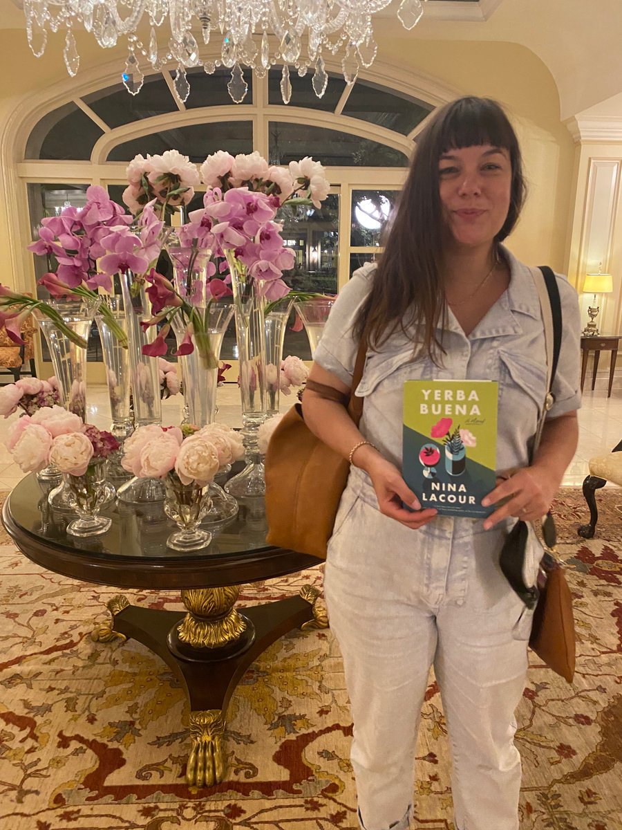 Big book day yesterday! I signed copies of the just released paperback of #WeAreInevitable @skylightbooks & @vromans. Then celebrated @nina_lacour’s release of #YerbaBuena with @ElanaKArnold & @brandycolbert at @LanghamPasadena. The hotel matched Nina‘s flowers & cocktails cover!