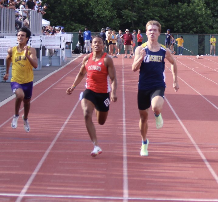 More kudos to Conard Boys <a href="/ciactrack/">CIAC Track</a> State Open on Monday where senior captain Evan Belabe sped to 3rd in 100m (10.93/10.96) &amp; 5th in 200m (22.36) 👏👏 Onto NE Champs on Saturday!@CHSWHAthletics <a href="/WeHartford/">We-Ha.Com</a>