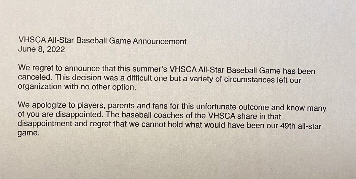 IMPORTANT ALL-STAR GAME ANNOUNCEMENT