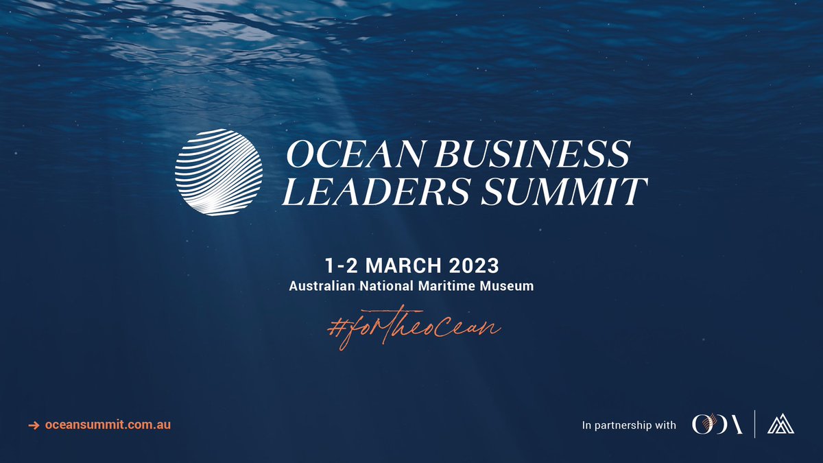 Ocean Decade Australia (@oceandecadeaus) on Twitter photo <a href="/OceanDecadeAus/">Ocean Decade Australia</a> & @Jewelrock today launch the Ocean Business Leaders’ Summit 2023. Bringing together cross-sectoral stakeholders, the Summit will focus on delivering a recommended action agenda for a sustainable ocean economy 🌊💯 <a href="/OceanDecadeAus/">Ocean Decade Australia</a> & @Jewelrock today launch the Ocean Business Leaders’ Summit 2023. Bringing together cross-sectoral stakeholders, the Summit will focus on delivering a recommended action agenda for a sustainable ocean economy 🌊💯