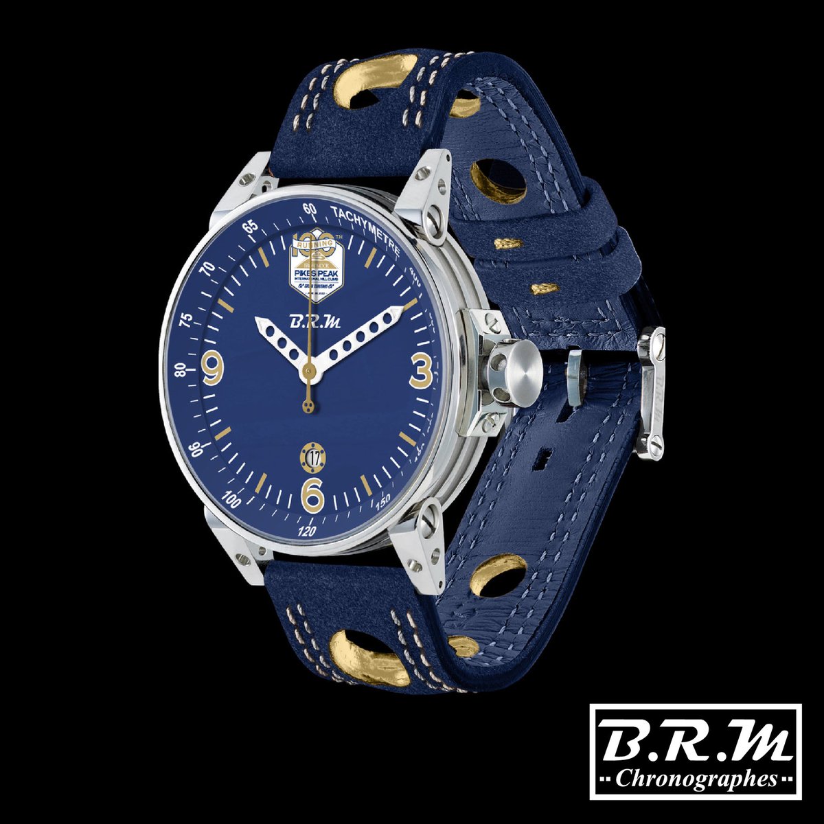 PPIHC's tweet photo. (1/2) We are excited to announce all six division winners will be awarded this wonderfully designed, exclusive champions watch provided by @BRMamericas! Fans may order a similar #100thRunning timepiece (blue watch face) from B.R.M. https://t.co/dRjkApwqaJ