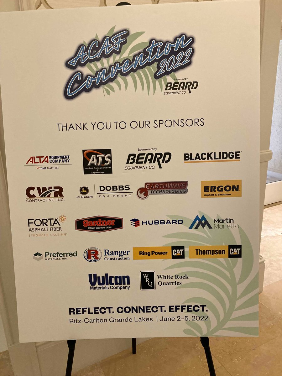 Proud to have been a sponsor at the ACAF Convention in Orlando recently. Our President &amp; CEO <a href="/britblacklidge/">Brit Blacklidge</a> had a great time connecting with our Florida-based partners at the event. #BEontheroad
