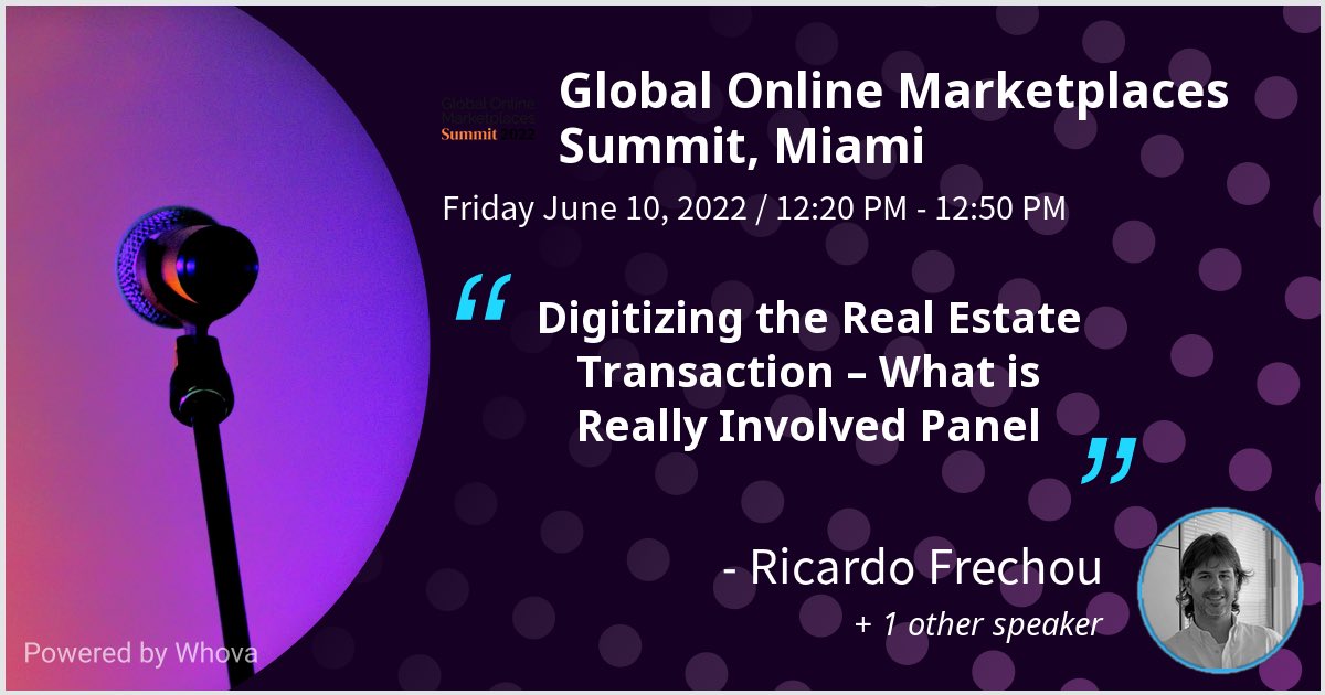 rfrechou's tweet photo. I am speaking at Global Online Marketplaces Summit, Miami. Please check out my talk if you're attending the event! #gomsummit22 #goms22 https://t.co/zavtyg6ii0
