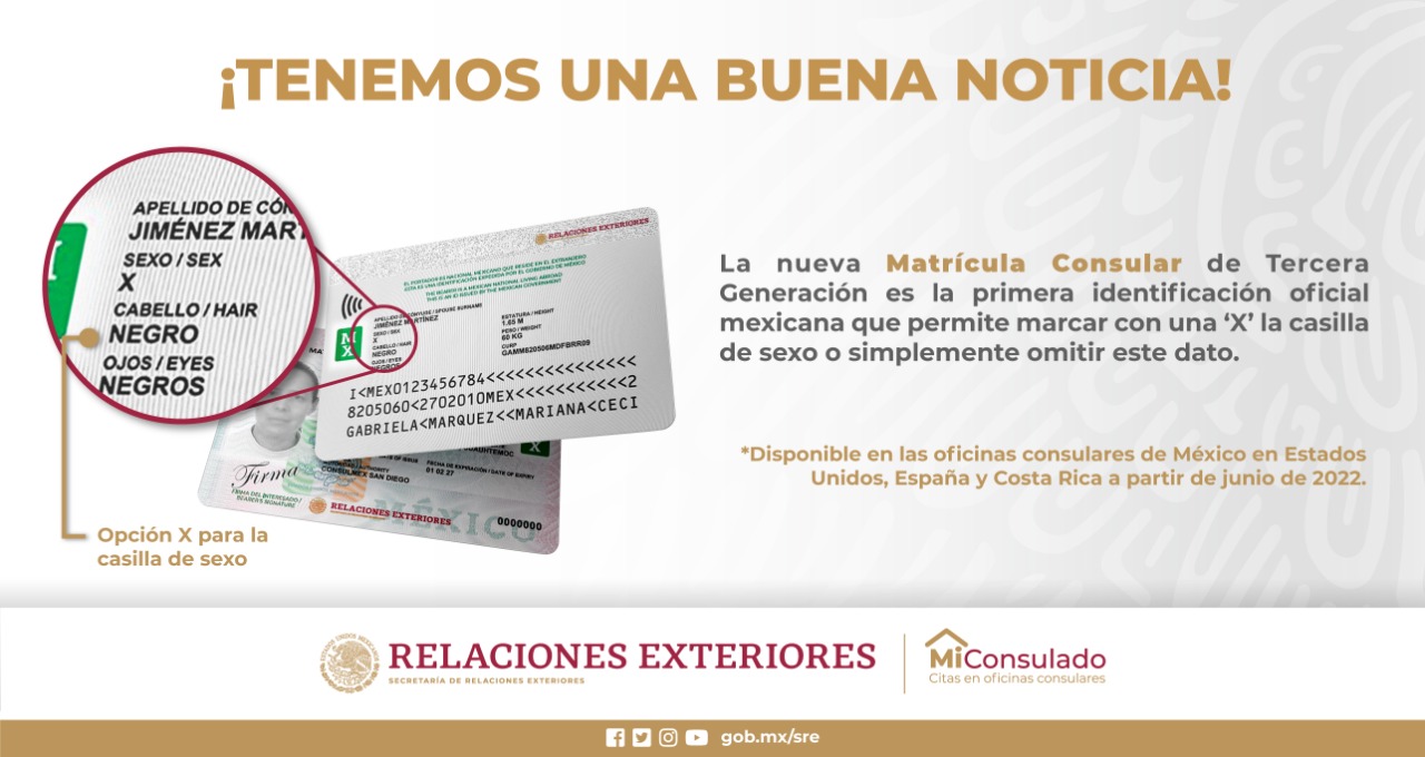 Consulado de México en Orlando on Twitter "La Nueva Matrícula Consular