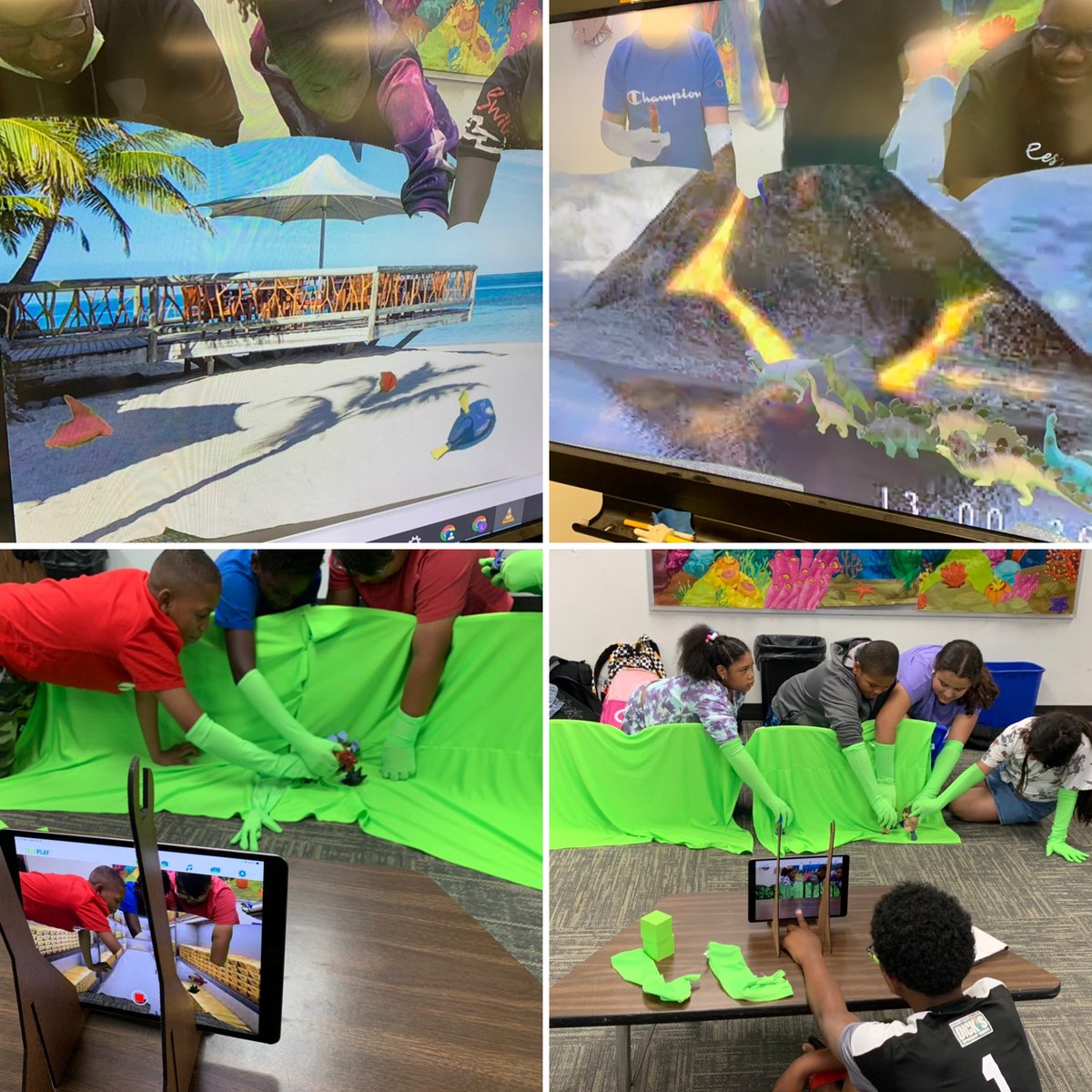 hensongrade3's tweet image. Kids creating movies this summer in jumpstart! #Cinematography #IC22 #thisishowweSTEM #greenscreenstudio #makeamovieclub