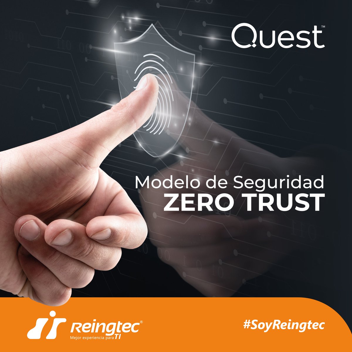 Reingtec's tweet photo. Protege tu identidad y los datos de tu negocio. Adopta el modelo de seguridad #ZeroTrust. @Quest reduce los riesgos de inactividad, violaciones y fallos de conformidad. Más información https://t.co/KicC6PReec
#SeguridadDigital #ProteccionesDatos #Ransomware #Quest #Reingtec https://t.co/ACVQCAHCoJ
