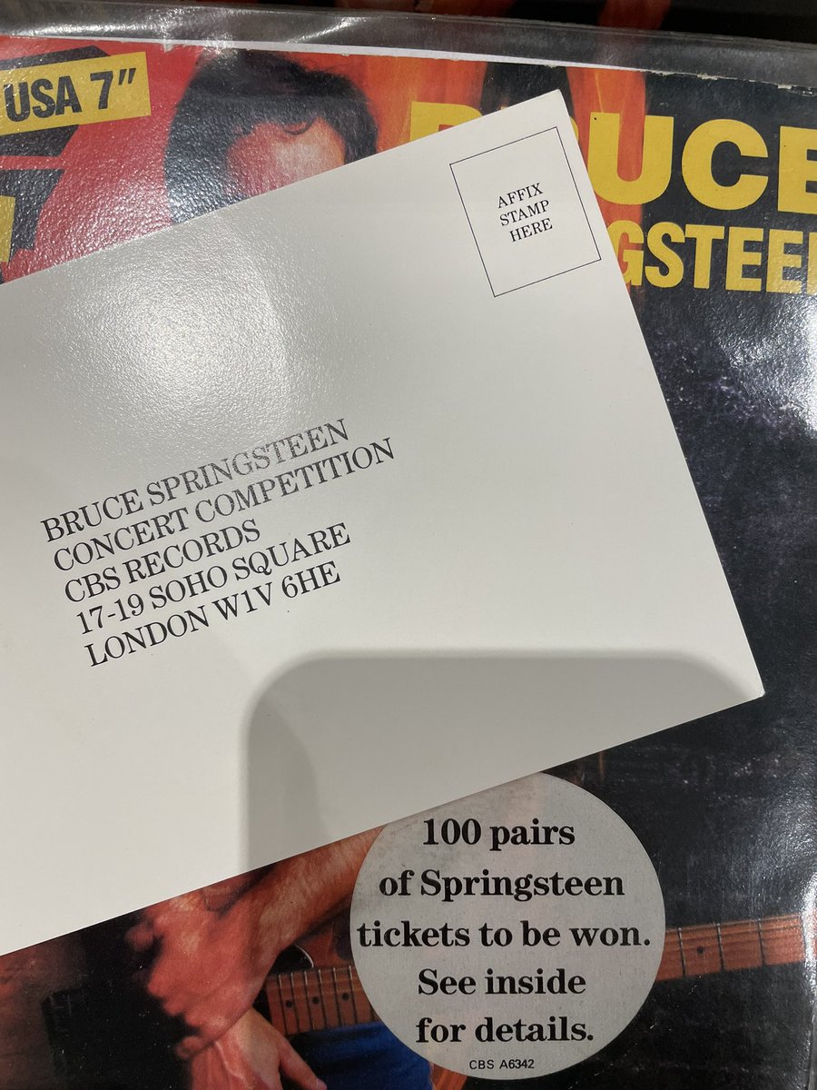 I’m starting to think I might mail this in #springsteen #tickets