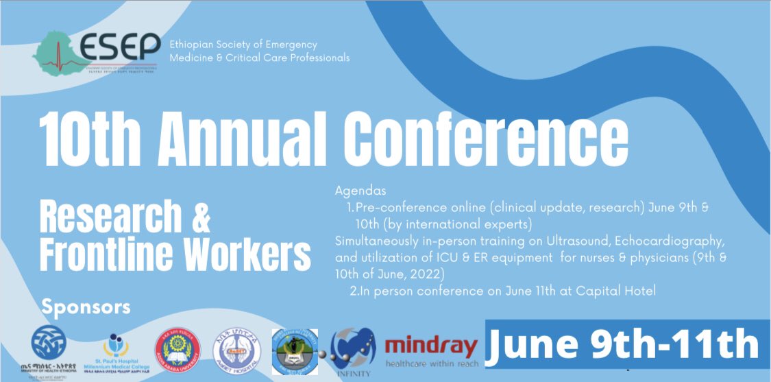 Greetings to the ESEP family
I'm sharing information about tomorrow's (June 9, 2022) pre-conference training on research and scientific writing. 
ESEP pre-conference June,9 2022
Thursday, June 9 · 1:30 – 7:00pm
Google Meet joining info
Video call link: meet.google.com/oaq-nugp-dpw