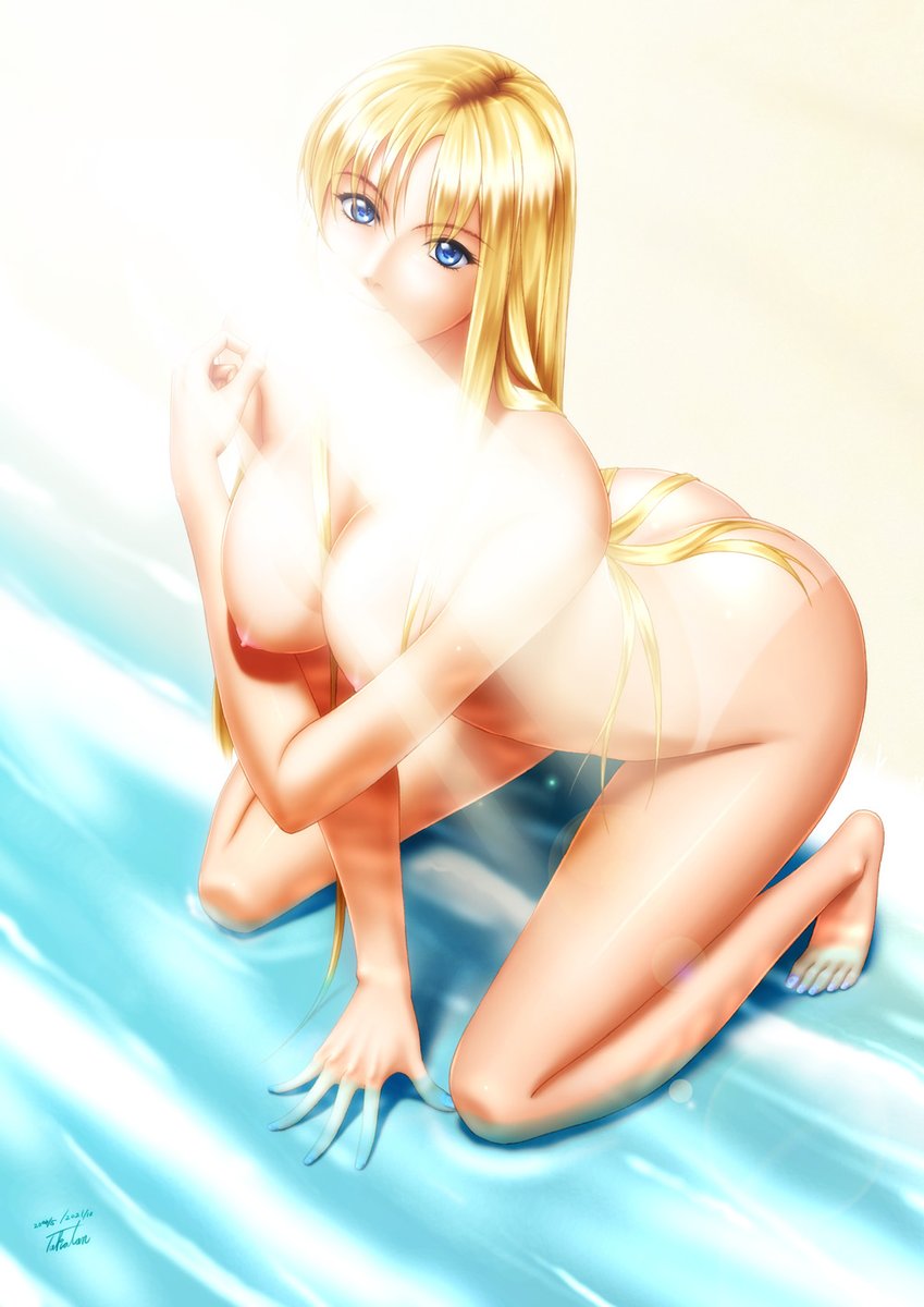 夏!空!海!水着!裸!
夏大好き!😆🌻🌊

前に言ってたセフィリアさんの水着差分を今度描いてみよう…

 #見た人を涼しくさせる青イラスト貼る見た人もやる 