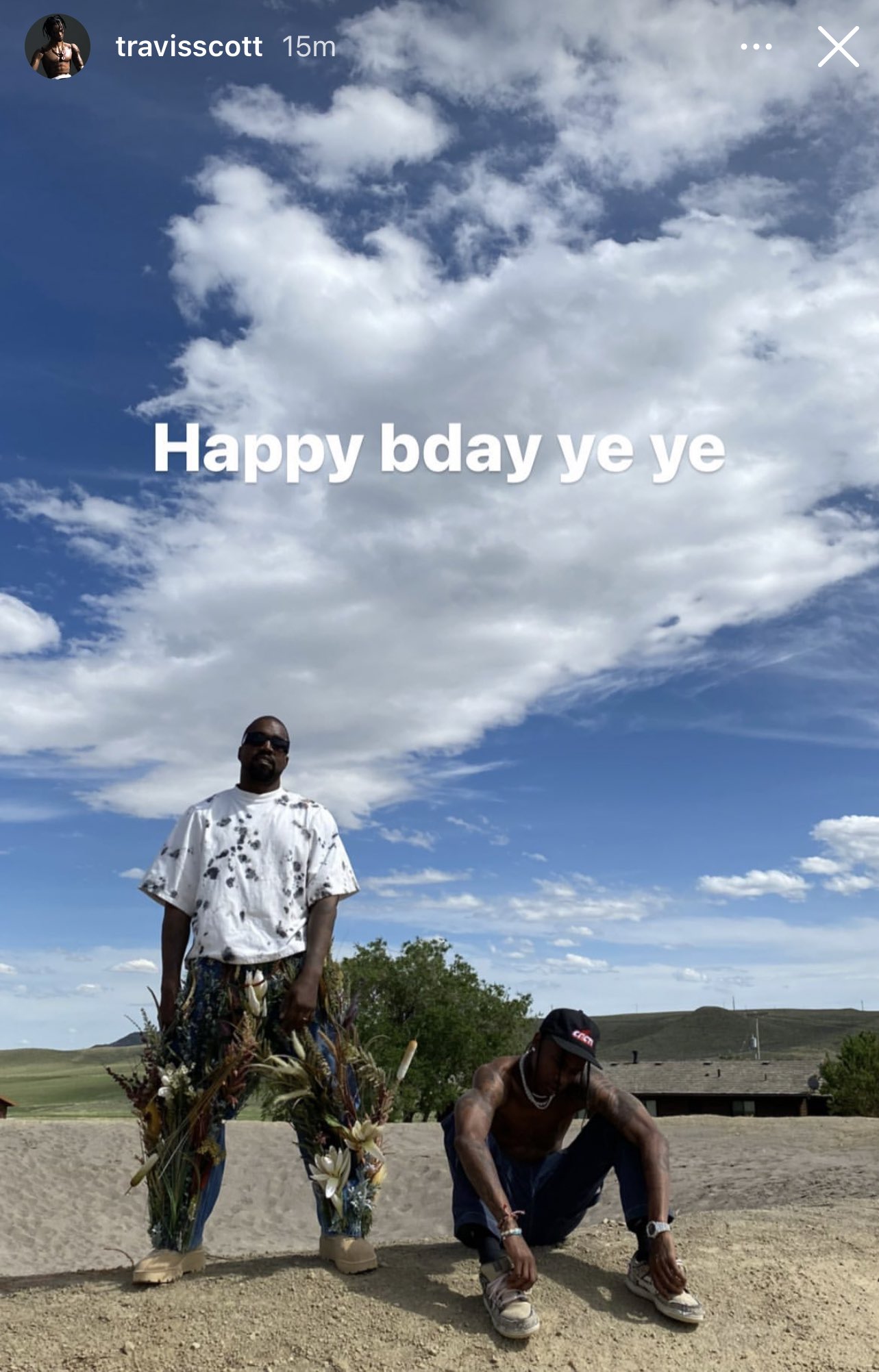 Travis Scott wishes Kanye West a happy birthday   