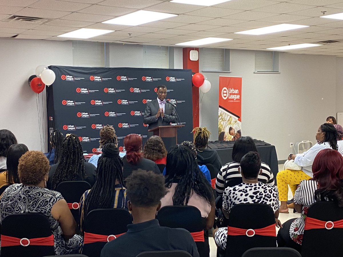 Thanks to ⁦⁦<a href="/Mark4thePeople/">Mark Jerrell - County Commission District 4</a>⁩ for addressing the graduates of the ⁦<a href="/ULCC704/">Urban League CLT</a> tonight and inspiring all of us. Proud to be board chair of an org that changes lives every day.⁩