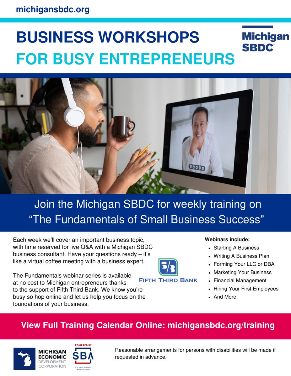 Michigan SBDC tweet media