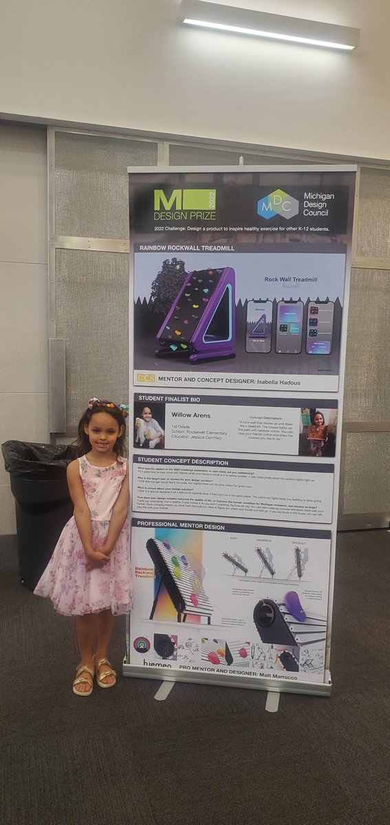 Roosevelt’s very own Michigan Design Prize winner. Way to go Willow, we are proud of you!