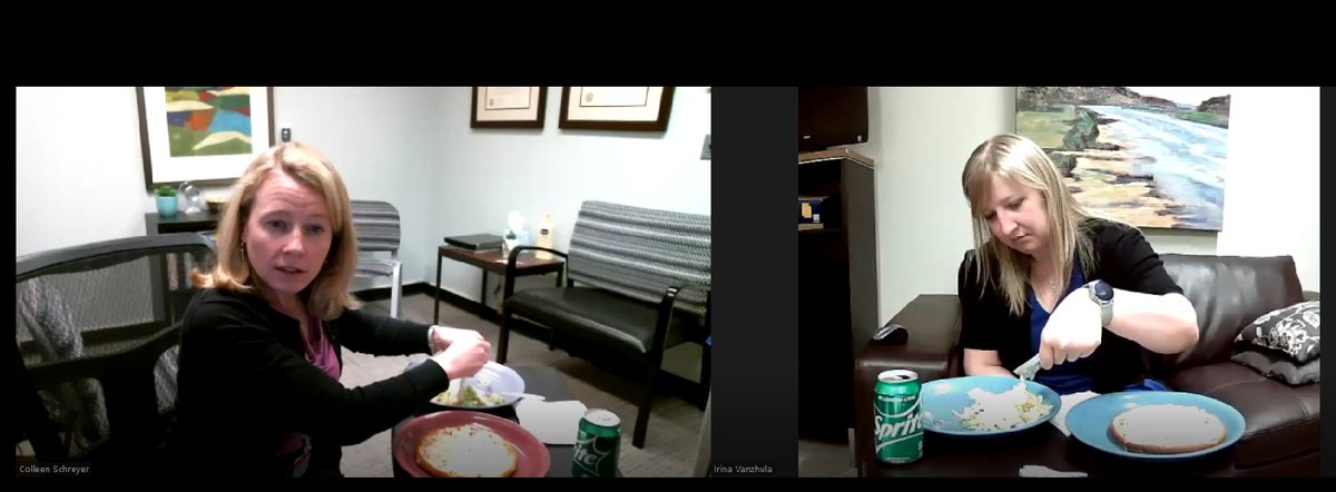 <a href="/ColleenSchreyer/">Colleen Schreyer</a> and <a href="/IrinaVanzhula/">Irina Vanzhula, PhD</a> role play an exposure-informed meal therapy session #ICED2022