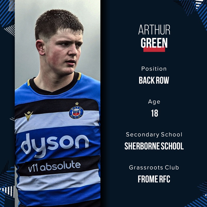 BathRugby's tweet photo. Five exciting homegrown players will graduate into the Bath Rugby Senior Academy this summer 🔵⚫️⚪️
