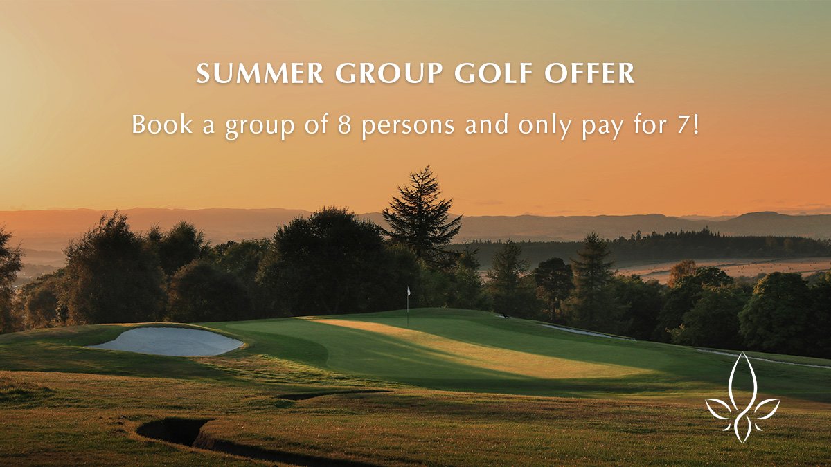 Murrayshall's tweet photo. 8 for 7 Group Offer.
Take advantage of our new Summer Group Golf Offer and get one person in your group of 8 for FREE.
£50 per person including a hearty breakfast roll.
To book this offer please email golf@murrayshall.co.uk or call
01738 551171
#golfperthshire #groupgolf https://t.co/IDYkOjba0K