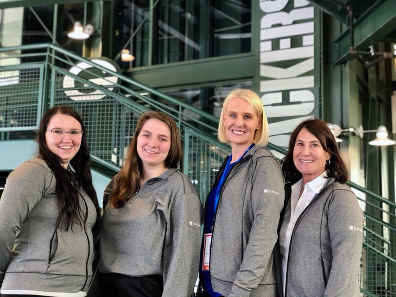 LPTrustCo's tweet photo. Legacy team members Olivia Will, Candy Thurs, Lucy Will, and Jeri Barry attended @ExpInbound, Wisconsin's premier marketing, and sales conference yesterday at @LambeauField. The team spent the day continuing their education on current marketing trends, tools, and strategies. https://t.co/5EajHz10m6