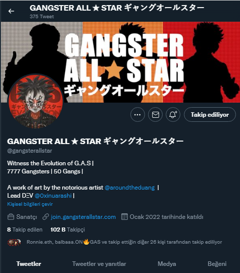 cevoderleer's tweet image. LFG 100 k Community Gangster fam 🫡

#GASisWATCHING #GASisFAMILY #GASisSUPPORTIVE #IAmGAS #WeAreGAS #NFT #NFTCommunity 
@gangsterallstar
@0xInuarashi
@0xRimuru_eth
@jokerspite
@Skew_view
@aroundtheduang
@614NFT_ETH 
@3antar_eth