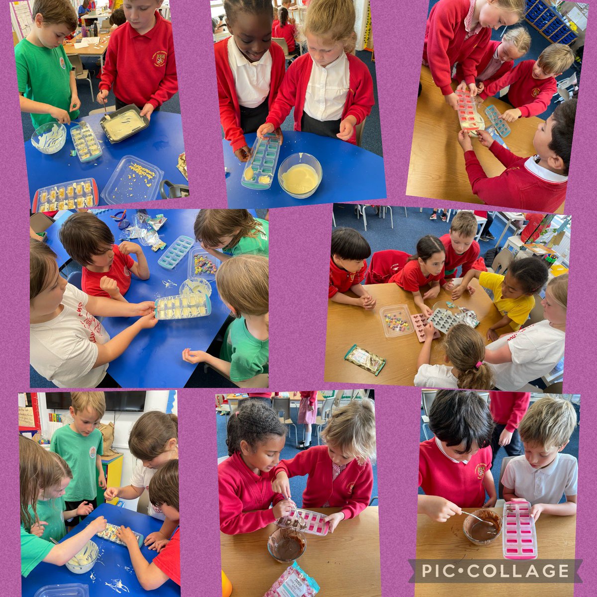 MrsBrown3EB's tweet image. Here’s a sneak peek at some of the handmade chocolates designed and made by our business groups in #3EB. Packaging and pricing to be finalised tomorrow ready for the sale at home time on Friday. @llandaffcity #CocoaTraders #MiniApprentice #JuniorApprentice