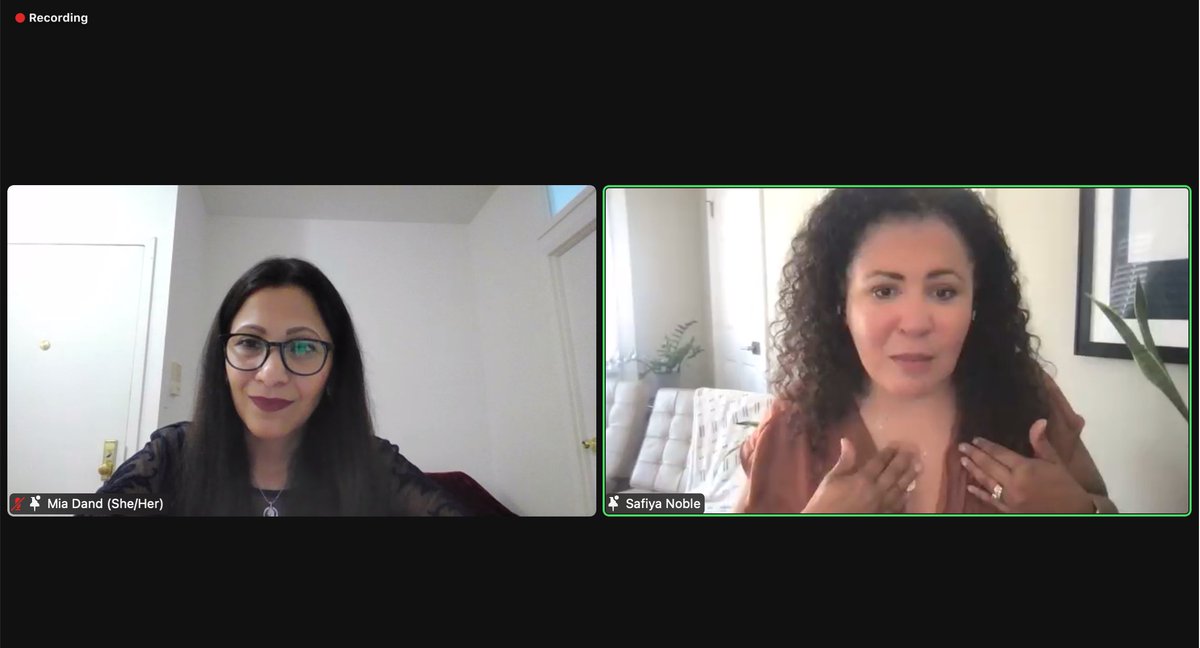 WomeninAIEthics's tweet photo. "I do believe a handful of people can make tremendous change. And we must. And we will." -Dr.@safiyanoble #IAmTheFutureOfAI https://t.co/s9geuAEr74