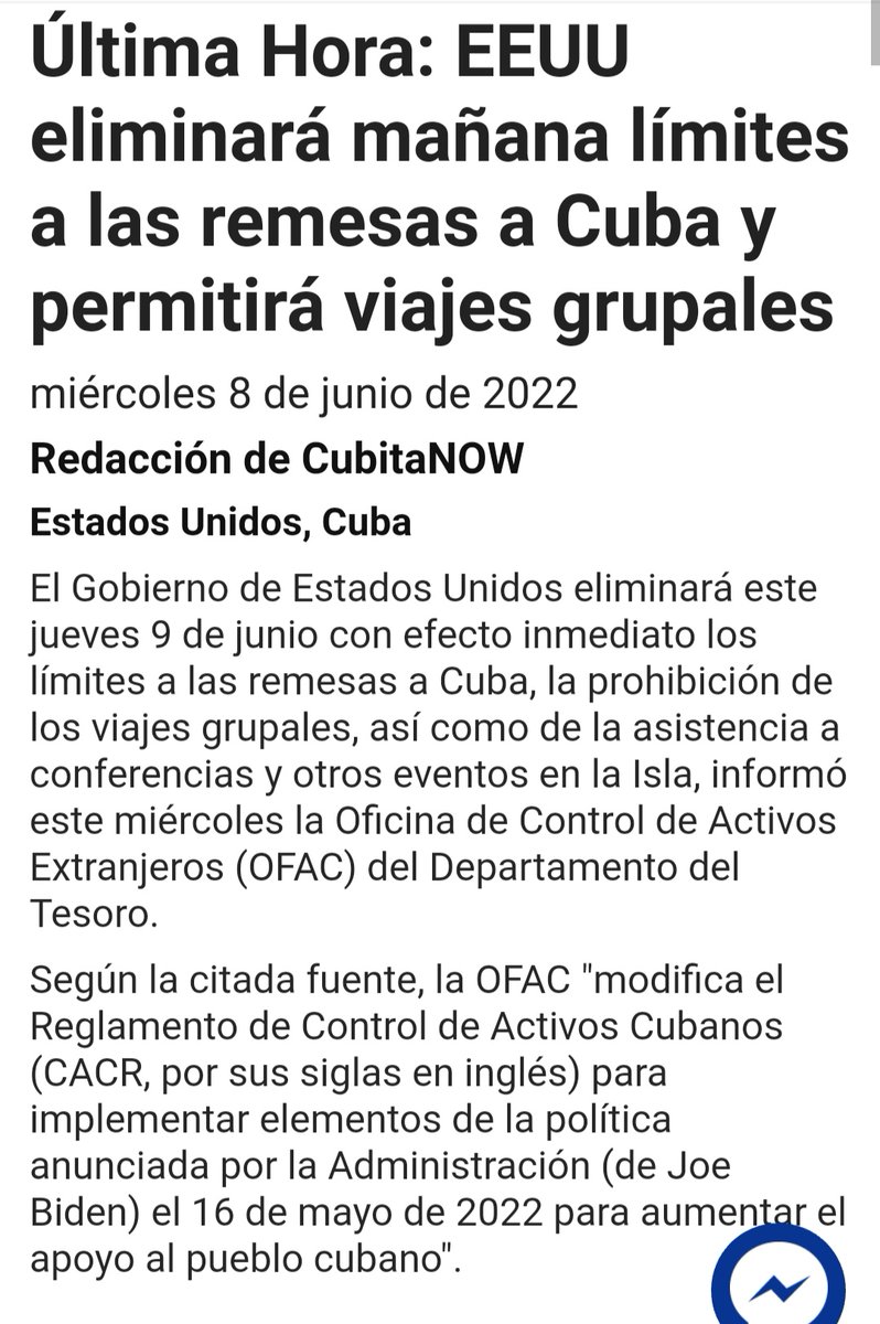 JuniorR41544735's tweet photo. Al parecer #ConsularServicesInCuba y #CFRP quedado como la ficha del juego,siendo esta la principal medida y mas importante que deberian priorizar.
Vuelos preestablecidos
Remesas reestablecidas
#CFRP ??? https://t.co/dNsh3cajwr