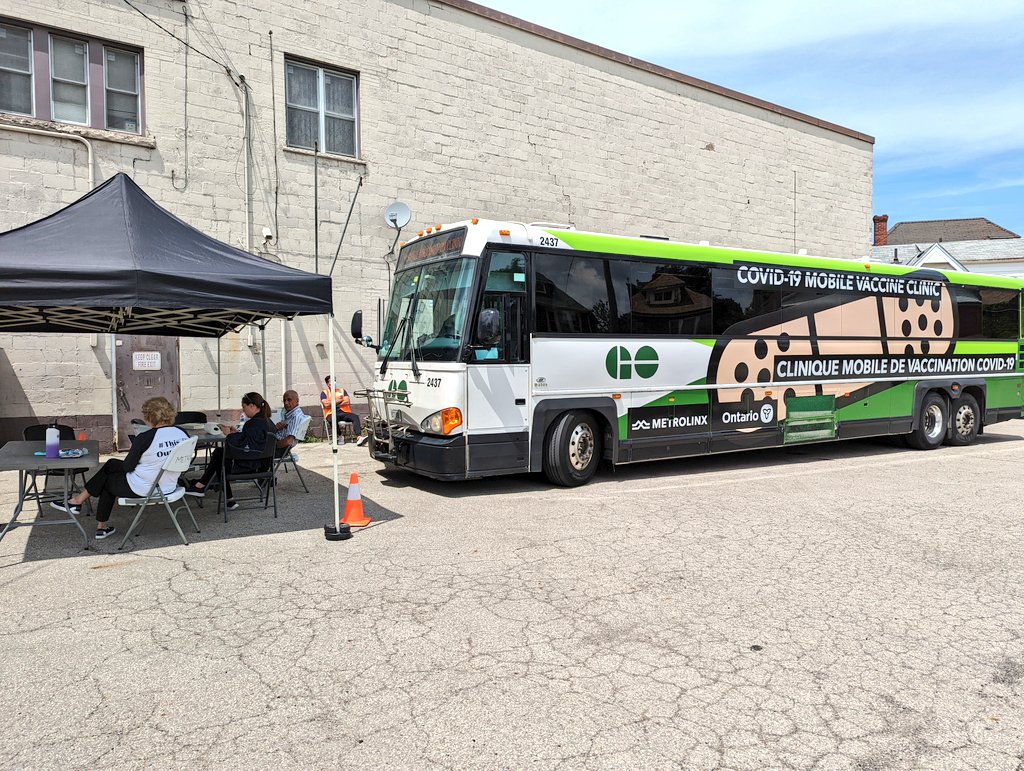 The #GoVaxx is in #HamOnt at 1275 King Street East at the Hamilton Filipino Community Centre. If you need a booster head on down. They are there till 5 pm.
#COVIDHamOnt