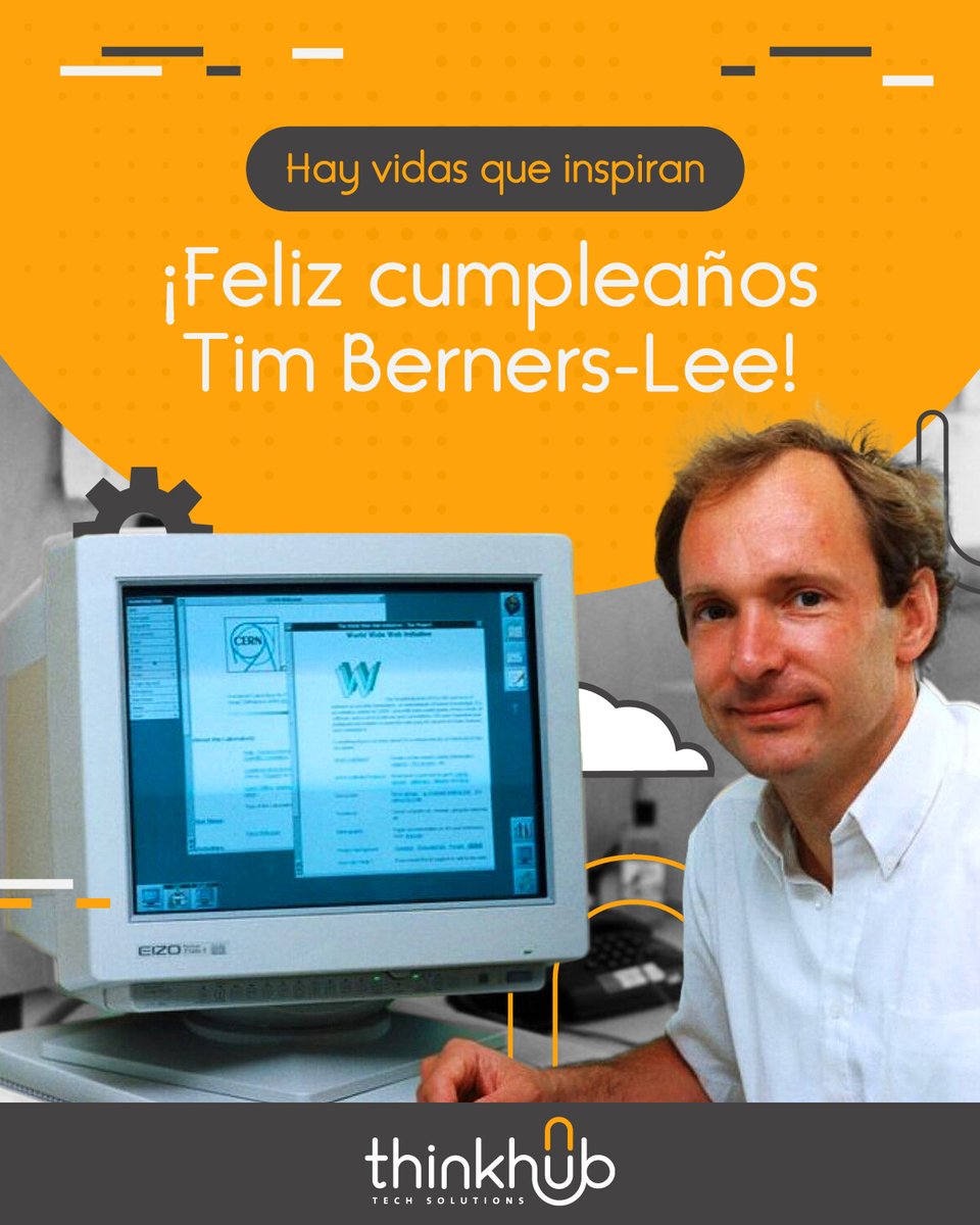 ThinkhubT's tweet photo. 🌐 La WWW (World Wide Web) ha sido uno de los mayores avances tecnológicos y sociales de la historia.

👉Hoy 8 de junio, es ni más ni menos que el cumpleaños número 67 de su creador, Tim Berners-Lee. 

#ThinkHub #WWW #WorldWideWeb #TimBernersLee #LaWeb #Web #IT #TI #Tecnología https://t.co/aiGWXqZjPi