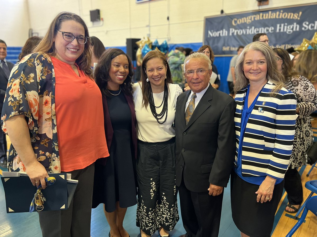 RIDeptEd's tweet photo. Congratulations to North Providence High School teacher Lisa Leaheey for being selected as Rhode Island 2023 Teacher of the Year! Read more: https://t.co/LGwt7o2i8N https://t.co/LfdBVDUsXH