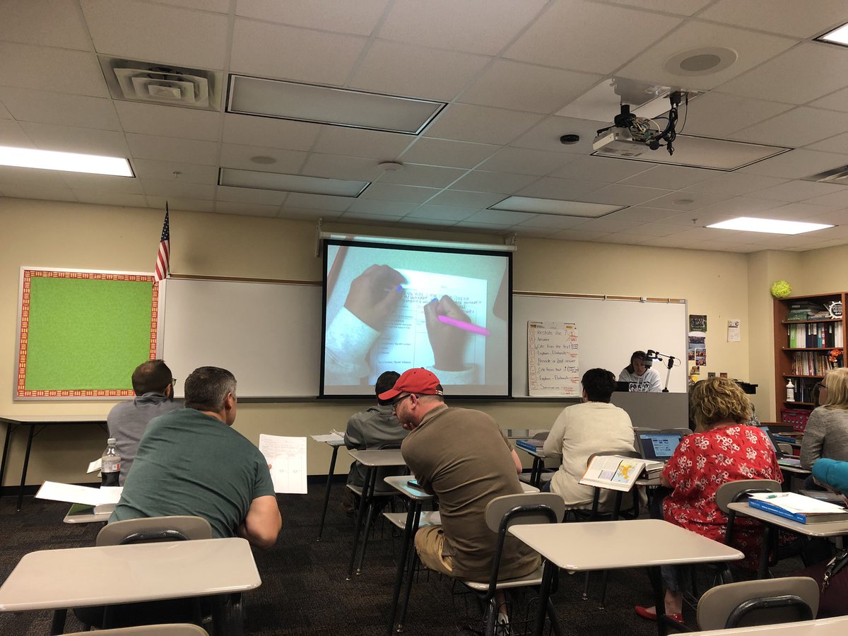 I’m proud to be a PHMS Arabian today. Ts leading their learning to align our instructional practices in reading comprehension and writing. Great conversation that support a common goal-student achievement. #PHMSproud #INLearn <a href="/CO_Arabians/">Central Office</a>