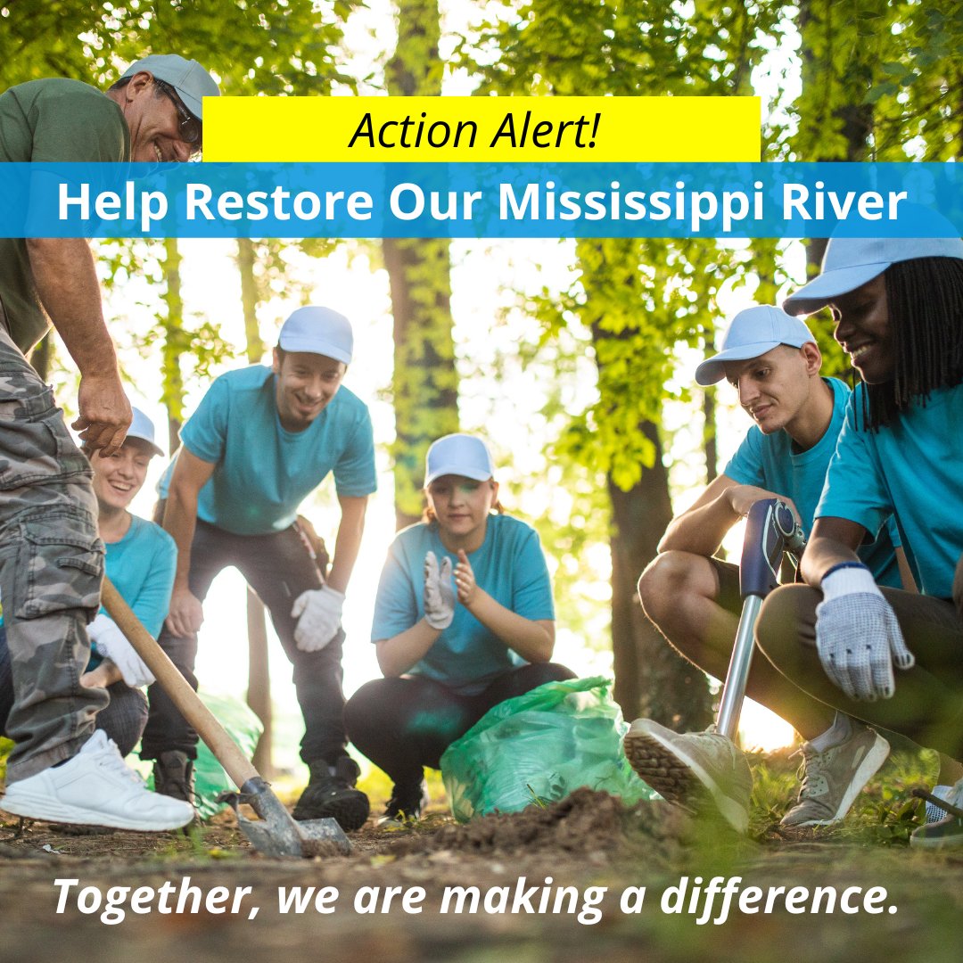 Celebrate #WorldOceansDay by acting to protect the river that accounts for 90% of freshwater flow to the Gulf -- our #MississippiRiver Take 1 minute for our @1_Mississippi. ACT NOW: bit.ly/ActNowRestoreO…