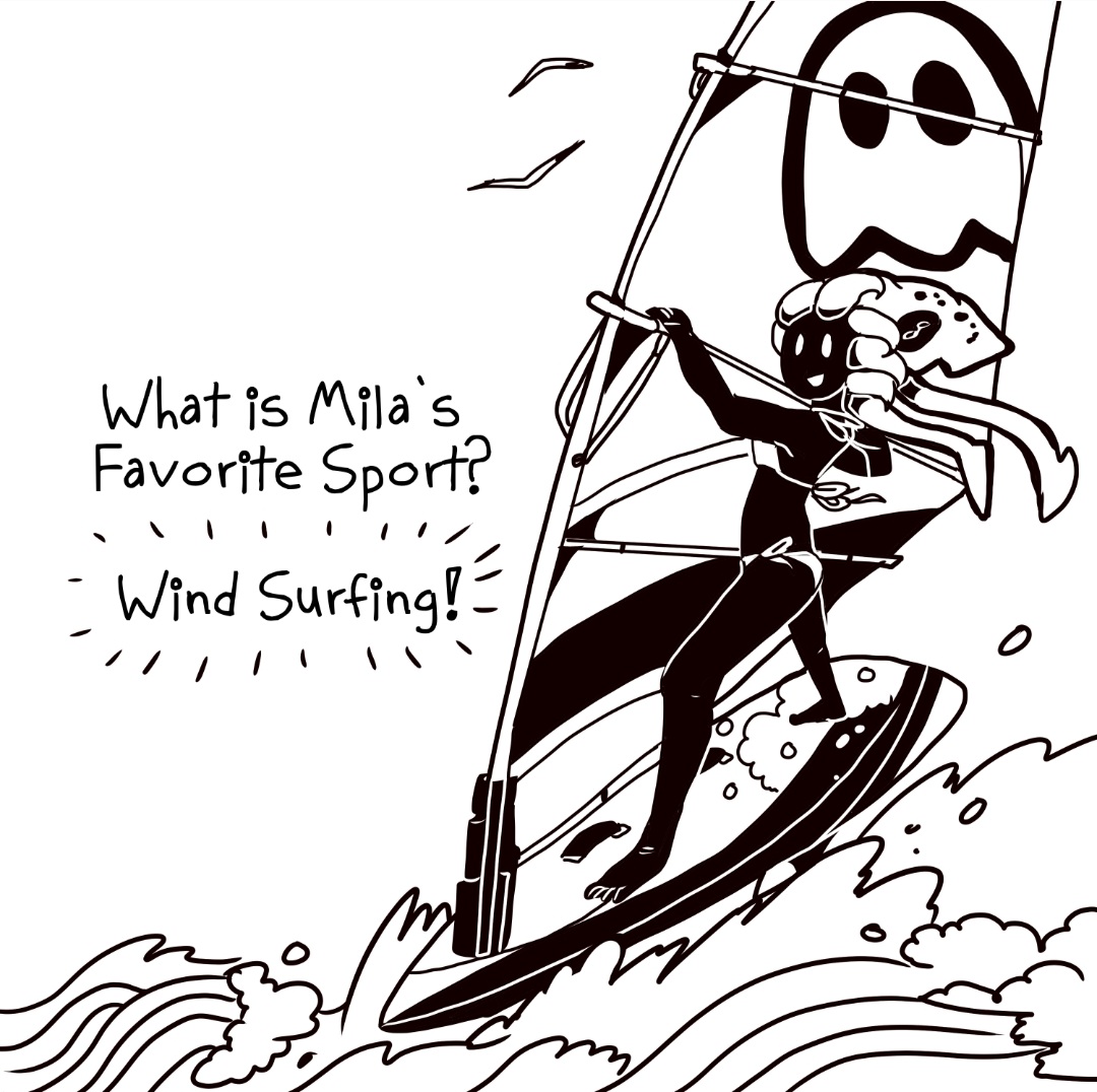 GhostboatLulu's tweet photo. Mila's favorite water sport is wind surfing! The others always have trouble calling her back in for the day. Molli's lifeguard whistle usually does the trick. #ghostboat #streetwear https://t.co/SXaYu2Q9iV