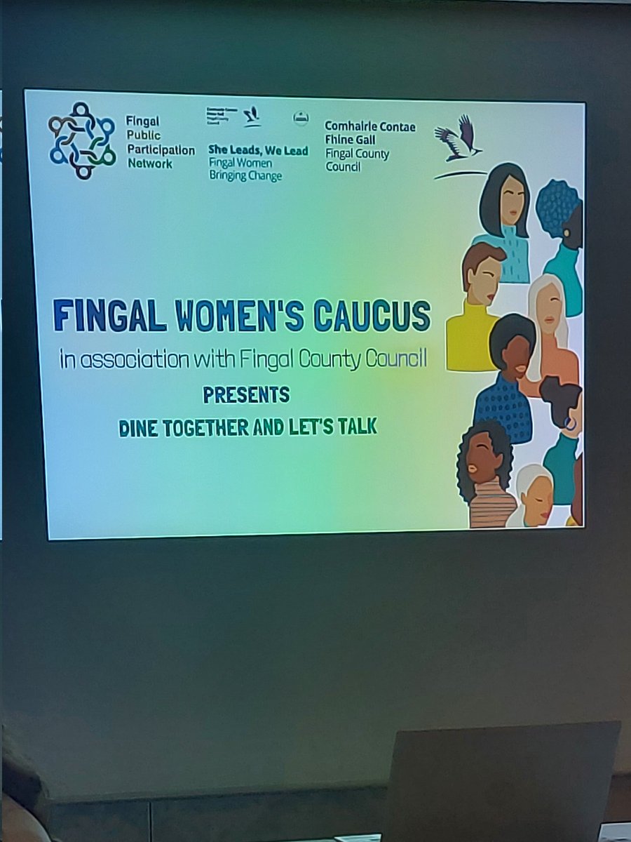 LindaEnnis31's tweet photo. Delighted to attend the Fingal womens caucus event tonight collaborating with #sheleadsweleads #Fppn Helping to support womens participation and representation in decision making and active citizenship @Fingalcoco @Fppn_ @fingalcommunity https://t.co/QfvLJjqEhA