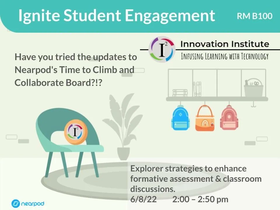 Julie_Cobb's tweet image. The next @nearpod session starts in 10 minutes! Don’t miss the latest engaging activities! 
#i2sdale #tis2Learn