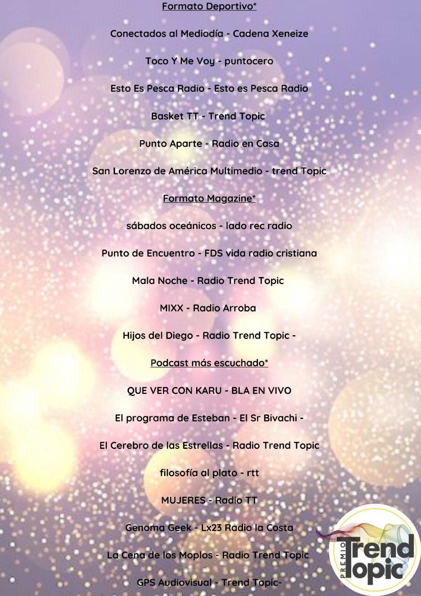 TrendTopicOk's tweet image. ¡Ya comenzo la #EtapadeVotación! lleva al podio ganador tu producción favorita👉premiostrendtopic.com.ar/web/ ¡Suerte para cada participante! #NominadxsTT #PremiosTT