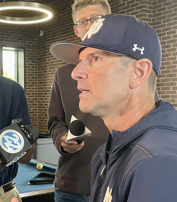 Link Jarrett on this weekend: "The combination of us being Notre Dame and how our team's played recently and (Tennessee's) stadium, program and how they've played, I don't think college baseball has ever seen the likes of what's about to take shape in Knoxville. And I mean that."