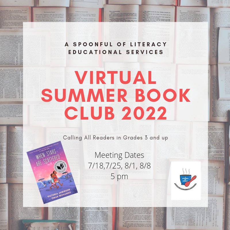 I am super excited to be reading "When Stars Are Scattered" for my summer book club with scholars in grades 3 and up. If your scholar will be interested in joining me this summer sign him/her. 
docs.google.com/forms/d/1aGSCb…