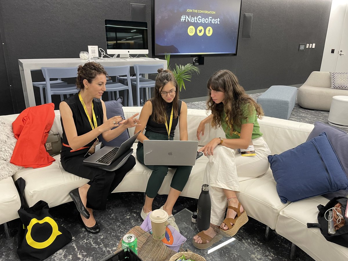 During #NatGeoFest Something very #Mediterranean is in preparation with 2 terrific Mediterranean <a href="/InsideNatGeo/">National Geographic Society</a> explorers … 🤞🏻 🌳🌲 
<a href="/Saracamnasio/">Sara camnasio</a> 
<a href="/MContrerasColl/">Maria Contreras Coll</a> 

Photos by <a href="/clairemcnulty1/">claire mcnulty</a> 💚💛