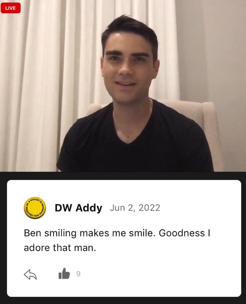 BenShapiroFannn's tweet photo. Lol, the @realDailyWire admin is coming for Ben Shapiro too. Can’t say I blame her though… 🥰 https://t.co/Gcw3n8ynR3