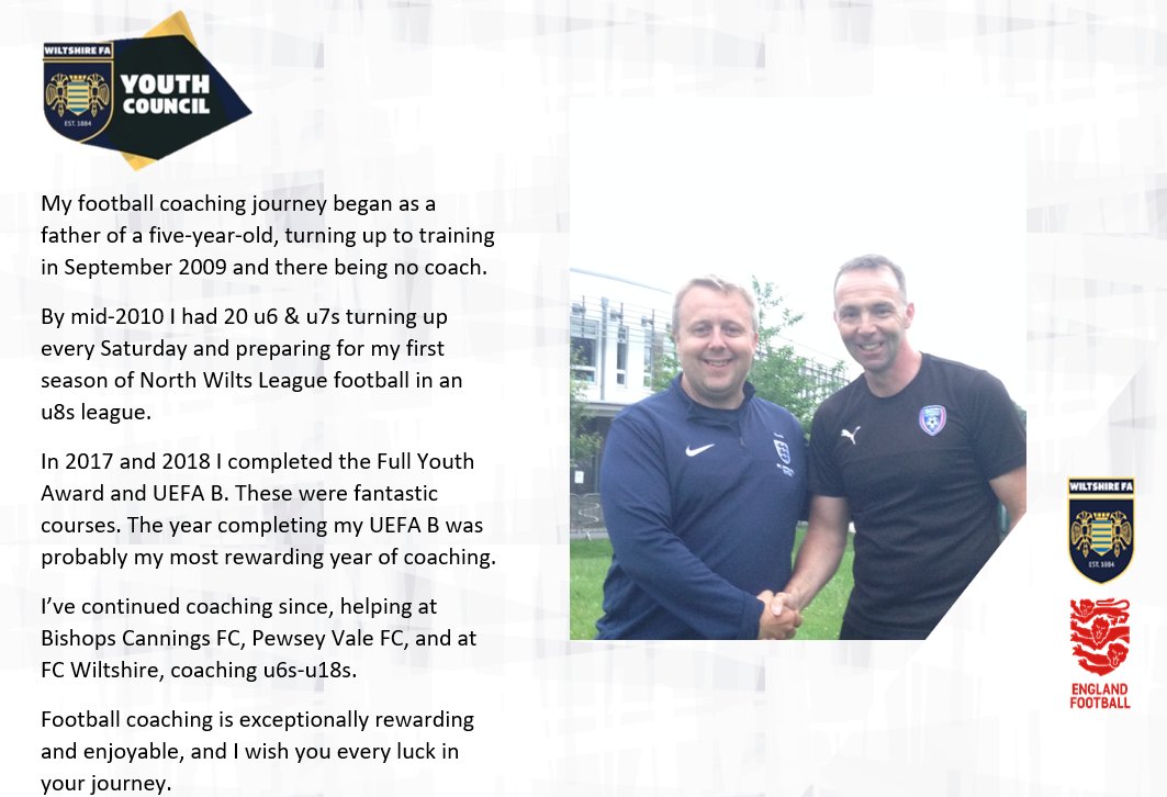 WCFA Youth Council (@wiltsfayc) on Twitter photo The first guest coach addition to our Youth Coaching Development Workshop is UEFA B Coach, ๐๐๐ญ๐ญ ๐๐ง๐ ๐ฅ๐๐ง๐!
Interested in developing your coaching skills?
There is still time to sign up๐docs.google.com/forms/d/e/1FAIโฆ
๐
Friday 17th June, 18:30-21:00
โฝ๏ธGreen Lane Playing Fields The first guest coach addition to our Youth Coaching Development Workshop is UEFA B Coach, ๐๐๐ญ๐ญ ๐๐ง๐ ๐ฅ๐๐ง๐!
Interested in developing your coaching skills?
There is still time to sign up๐docs.google.com/forms/d/e/1FAIโฆ
๐
Friday 17th June, 18:30-21:00
โฝ๏ธGreen Lane Playing Fields