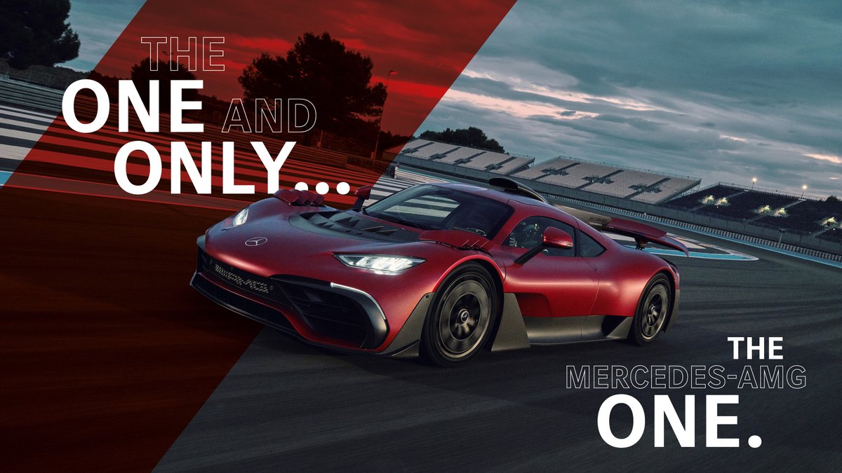 Motivated by a belief and desire to succeed: The ONE and Only Mercedes-AMG ONE.

#AMGONEandOnly #DrivingPerformance

[WLTP: Stromverbrauch kombiniert: 32 kWh/100 km | Kraftstoffverbrauch kombiniert: 8,7 l/100 km | CO₂-Emissionen kombiniert: 198 g/km | amg4.me/DAT-Leitfaden-…]