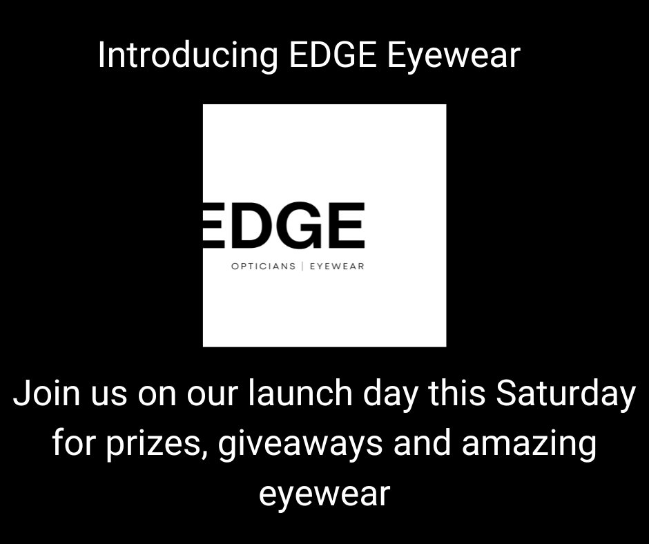 Good morning! At EDGE Eyewear we're up and running and keen to give you the best eye examination (and the best glasses) you've ever had. Come and see us in Warrington Market on our launch day this Saturday. #EDGEEyewear #Warrington #spectacles #sunglasses #opticians #optometrists