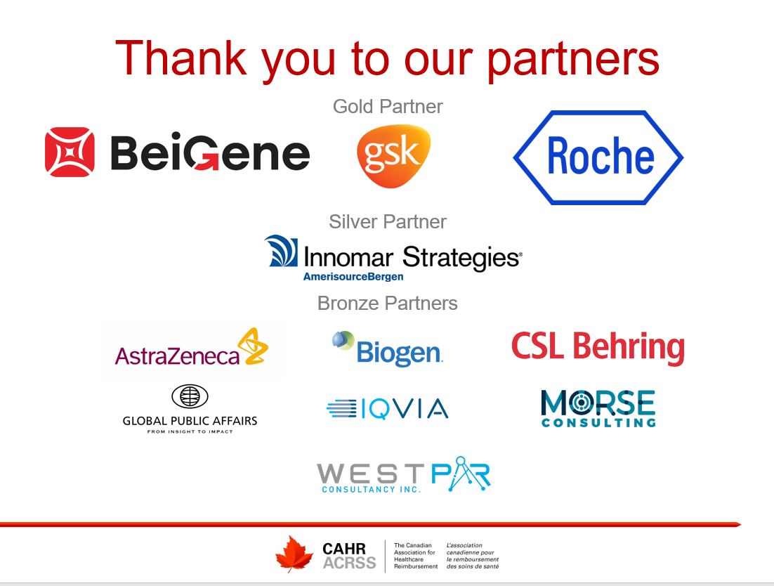 CAHR_ACRSS's tweet photo. Thank you to all of our generous partners! 
@BeiGeneGlobal, @GSK, @Roche, #InnomarStrategies, @AstraZeneca,@biogen, @CSLBehring, @GPAinsights, @IQVIA, @MorseConsulting, @WestPAR_Inc

#CAHR #Education #Healthcare #MA101 #CMAP https://t.co/yjS4eR20H5