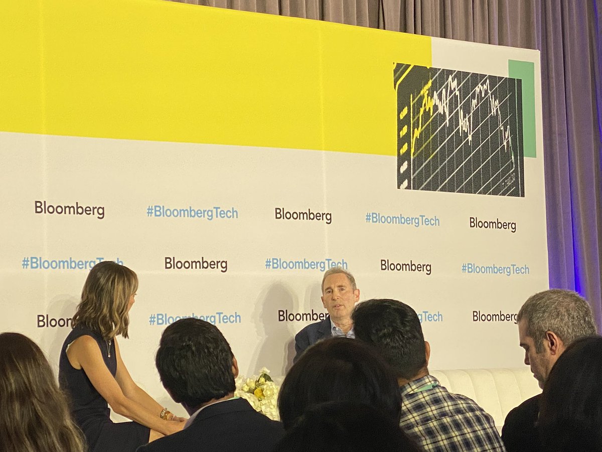 Listening to Andy Jassy quote Foo Fighter lyrics might be the highlight of  #BloombergTech