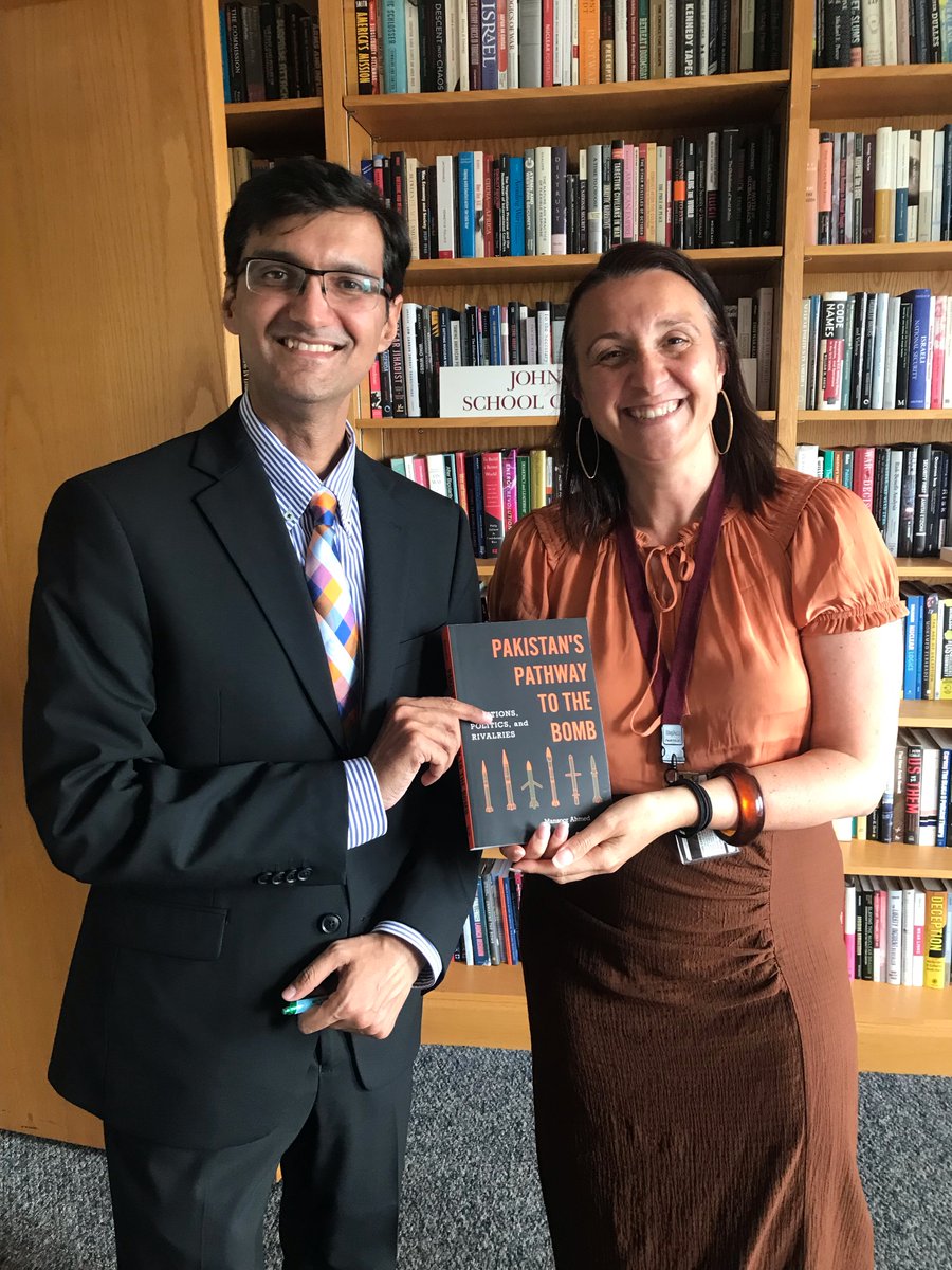 Thank you again to Mansoor Ahmed (pictured here with MTA Executive Director, Francesca Giovannini <a href="/fgiovannini123/">Francesca Giovannini</a>) for his presentation about Pakistan's development of nuclear weapons and implications for today!
