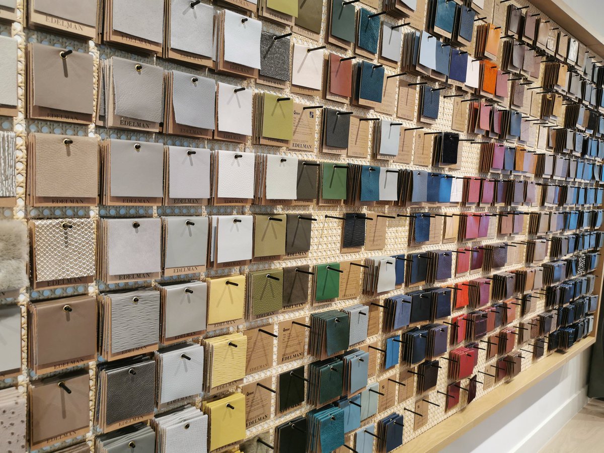 stillyersmith's tweet photo. Leather sample day #pettycashbuyer https://t.co/XwfLfuRdDM