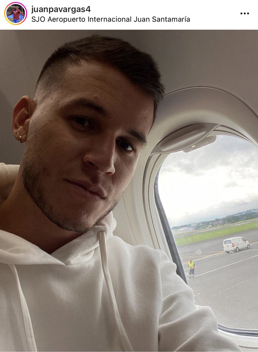 Juan Pablo Vargas ya en camino a encontrarse con la sele 🇨🇷 para el repechaje! #vamossele
