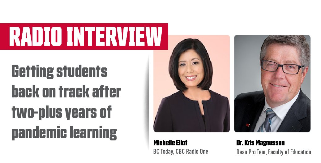 Dr. Kris Magnusson, Dean Pro Tem, recently appeared on BC Today (June 7) to discuss how COVID-19 has disrupted learning and how we can get students up to speed. Listen here (segment begins at 27:19): bit.ly/MagnussonSFU