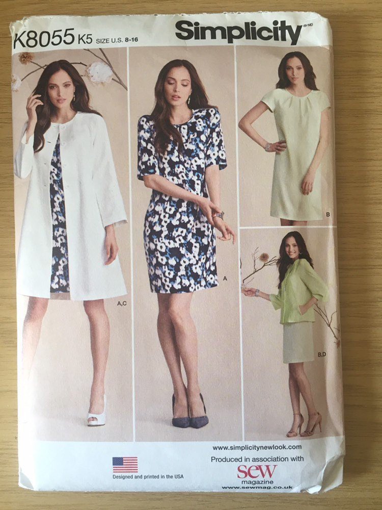 WatsonsVintage's tweet photo. A WONDERFUL Special Occasion Outfit Pattern in my #etsyshop : Uncut 2016 Simplicity Sewing Pattern No K8055 Misses' Dress & Coat or Jacket In Sizes 8-16 -Supply Pattern English & Spanish Instructions https://t.co/a5OV29Vugg #Simplicity #SewingPattern #DressPattern #SummerPattern https://t.co/ixLullf8Gm